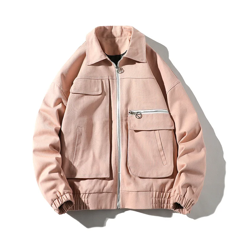 New Mens Jacket Fashion Turn-Down Collar Zipper Solid Jacket Men Outdoors Casual Clothes Streetwear Loose Multi Pocket Coat Men
New Mens Jacket Fashion Turn-Down Collar Zipper Solid Jacket Men Outdoors Casual Clothes Streetwear Loose Multi Pocket Coat Men