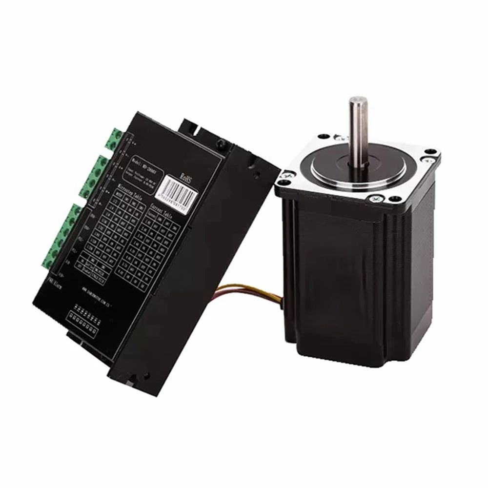110HS99 1.8 Degree 2 Phase Nema 42 Stepper Motor with M860D Driver DC 24~80V 7.2A
110HS99 1.8 Degree 2 Phase Nema 42 Stepper Motor with M860D Driver DC 24~80V 7.2A