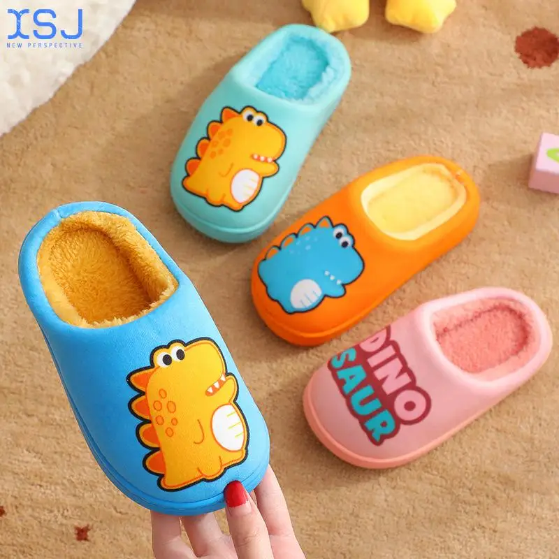 Children's Cotton Slippers Autumn and Winter Boys Cartoon Cute Dinosaur Indoor Household Soft Bottom Baby Slippers
Children's Cotton Slippers Autumn and Winter Boys Cartoon Cute Dinosaur Indoor Household Soft Bottom Baby Slippers