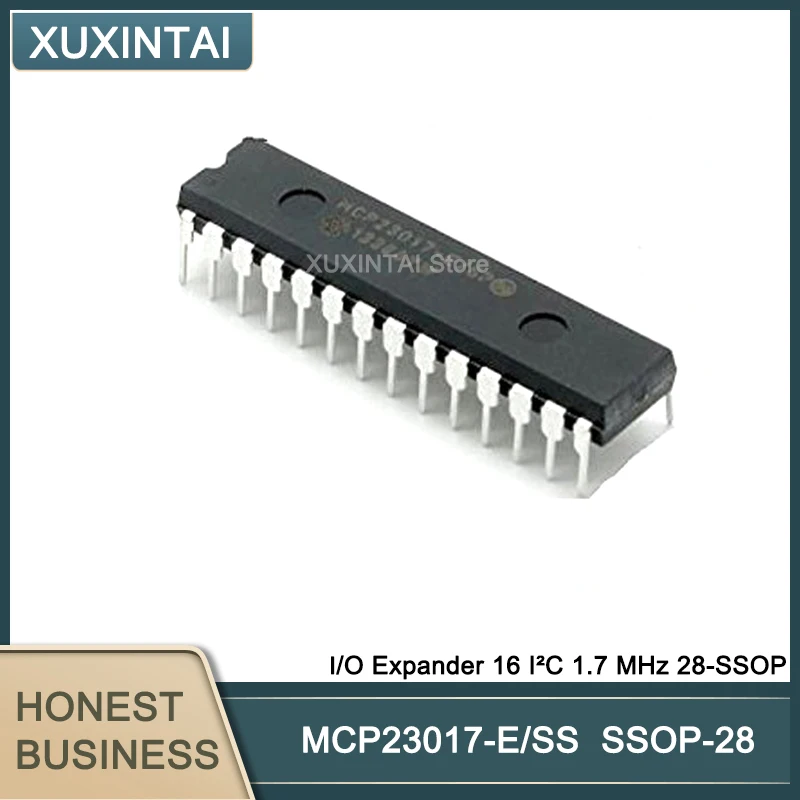 10Pcs/Lot MCP23017-E/SS MCP23017 I/O Expander 16 I²C 1.7 MHz 28-SSOP