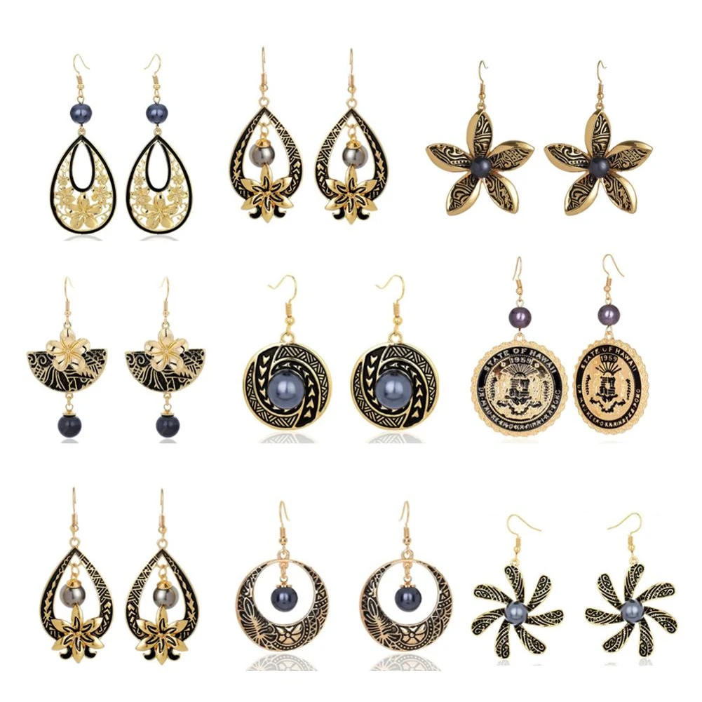 Vintage Drop Earrings Sunflower Jewelry Gecko Dangle Earring Gold Plated Pearl Hawaiian Samoa Style Metal Party Earing for Women
Vintage Drop Earrings Sunflower Jewelry Gecko Dangle Earring Gold Plated Pearl Hawaiian Samoa Style Metal Party Earing for Women