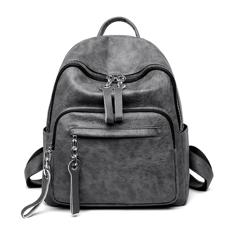 Simple Backpack Women's Bag 2019 New Double Zipper Female Student Backpack Solid Fashion Leisure Women Backpack Bookbag
Simple Backpack Women's Bag 2019 New Double Zipper Female Student Backpack Solid Fashion Leisure Women Backpack Bookbag