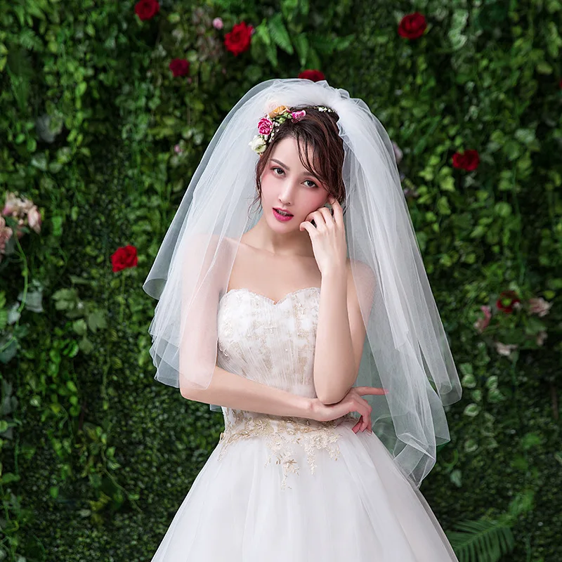 2021 Fashion High Quality Double-layer White Ivory Bridal Veils with Combs Elbow Length Veil Wedding Veils Wedding Accessories
2021 Fashion High Quality Double-layer White Ivory Bridal Veils with Combs Elbow Length Veil Wedding Veils Wedding Accessories