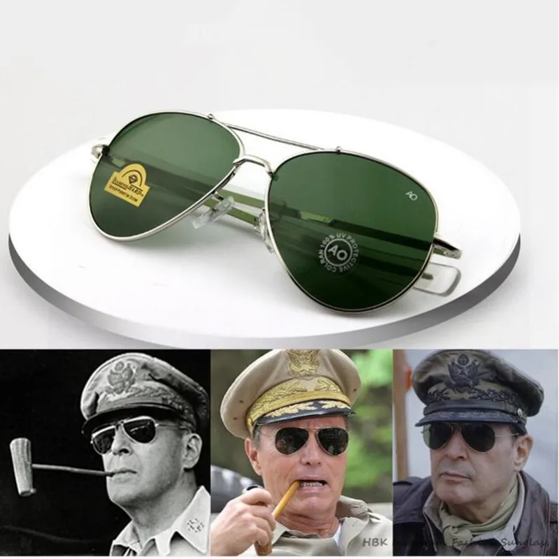 Солнцезащитные очки-авиаторы мужские в стиле милитари | Аксессуары для одежды
