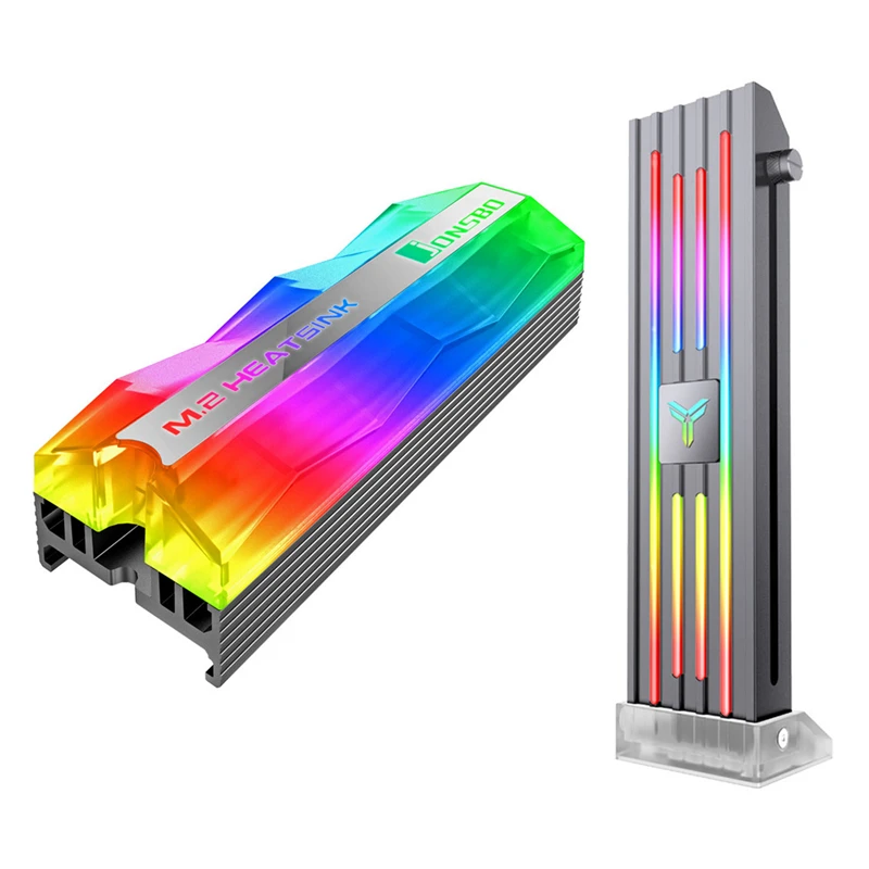 Jonsbo M.2 ARGB Lighting M.2 SSD Heatsink 5V 3Pin With VC-4 Video Card Stand 5V 3Pin ARGB Image Card GPU Brace Holder
Jonsbo M.2 ARGB Lighting M.2 SSD Heatsink 5V 3Pin With VC-4 Video Card Stand 5V 3Pin ARGB Image Card GPU Brace Holder