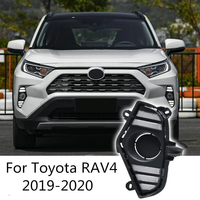 2 шт. LED DRL для Toyota RAV4 2019 2020 Светодиодный дневной светильник Водонепроницаемый с