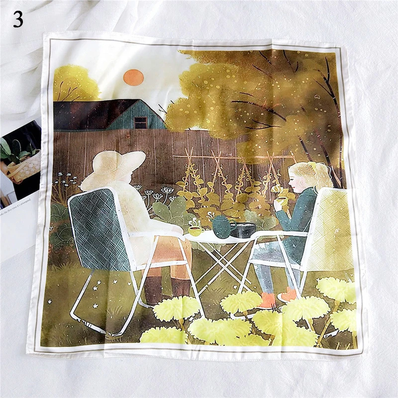 2020 Digital Printing Head Neck Silk Scarf Fashion Square Scarf Hair Tie Band Women Elegant Vintage Scarf Female Summer Scarves
2020 Digital Printing Head Neck Silk Scarf Fashion Square Scarf Hair Tie Band Women Elegant Vintage Scarf Female Summer Scarves