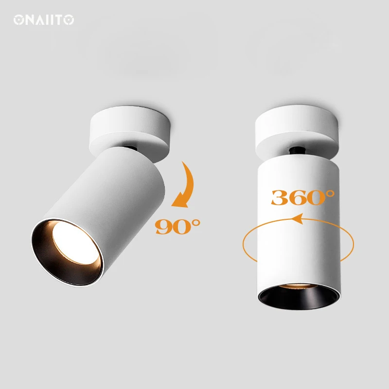 Ceiling Lights 360° Rotatable Spotlight LED Downlight Surface White Downlight For Home Living Room Indoor Lighting Hallway Lamp
Ceiling Lights 360° Rotatable Spotlight LED Downlight Surface White Downlight For Home Living Room Indoor Lighting Hallway Lamp