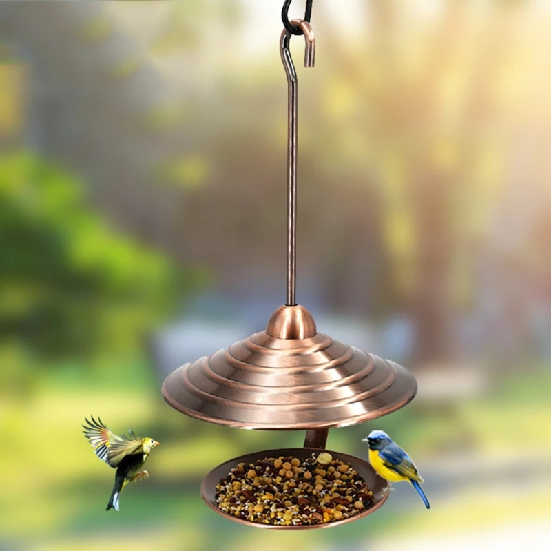 Q9QF Hanging Bird Feeder Tray Metal Seed Dish Feeders Anti Rust Outside Nuts Feeder to Attract Birds Backyard Decoration
Q9QF Hanging Bird Feeder Tray Metal Seed Dish Feeders Anti Rust Outside Nuts Feeder to Attract Birds Backyard Decoration