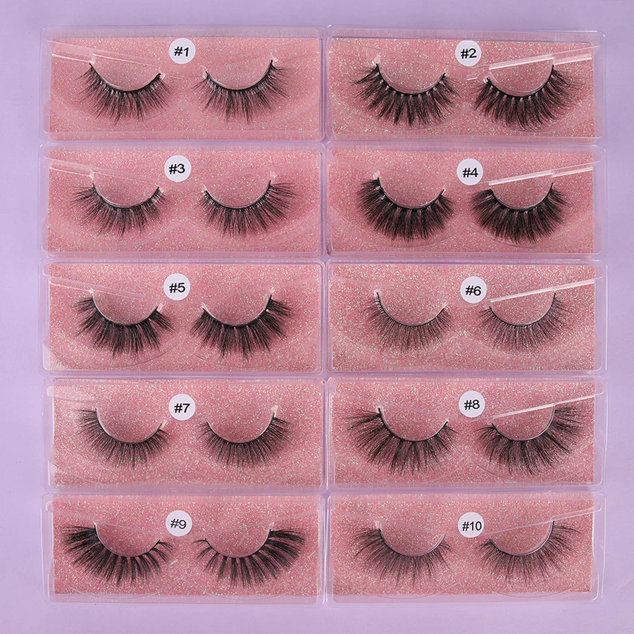 3D Faux Mink Eyelashes 10/50/100 Pairs Wholesale Natural Look Fluffy Makeup Eyelashes Handmade Reusable Soft
3D Faux Mink Eyelashes 10/50/100 Pairs Wholesale Natural Look Fluffy Makeup Eyelashes Handmade Reusable Soft