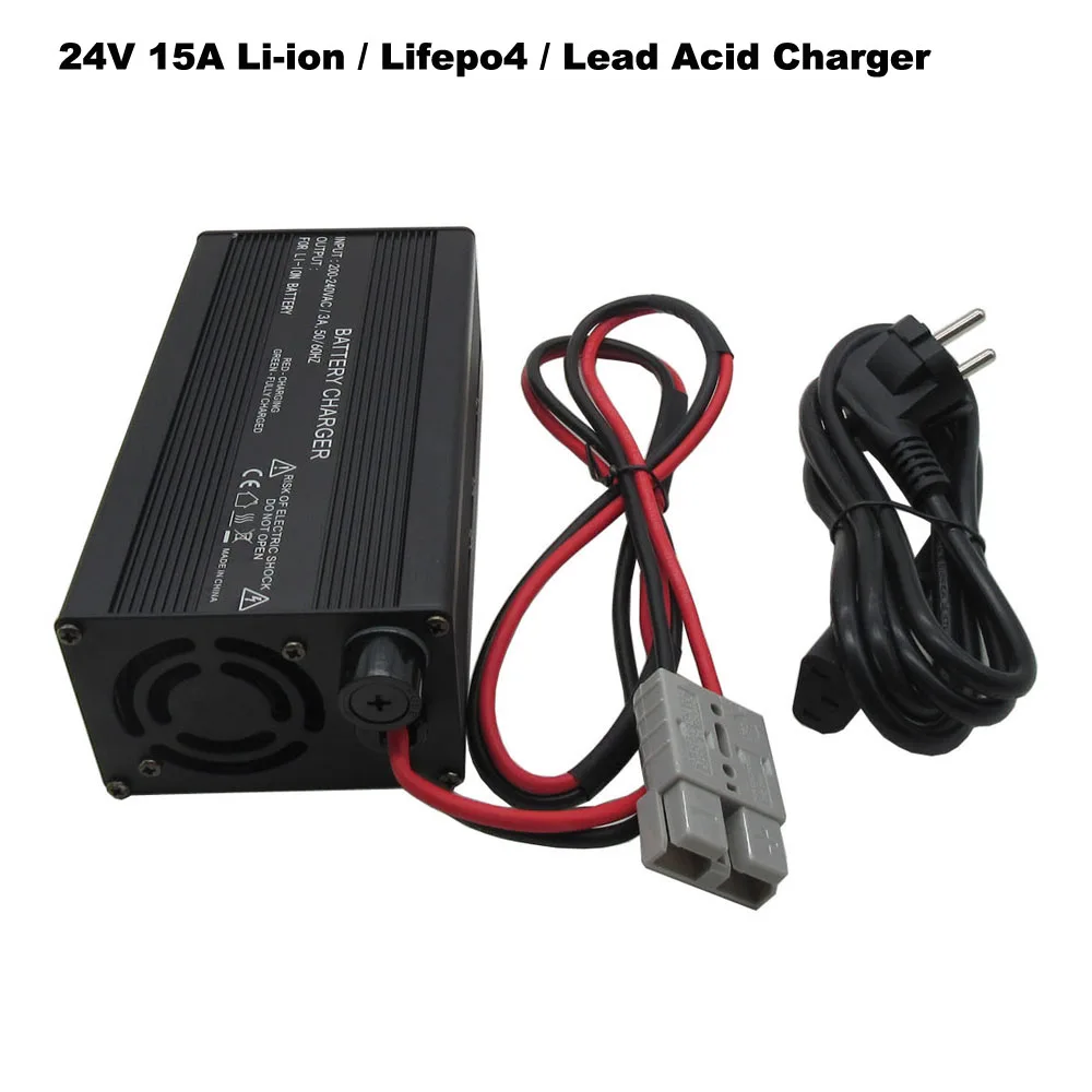 500W 24V 15A LiFePO4 Lithium Lead Acid Fast Charger 25.2V 29.4V 29.2V Ebike Electric Bike Bicycle motorcycle Forklift Charger
500W 24V 15A LiFePO4 Lithium Lead Acid Fast Charger 25.2V 29.4V 29.2V Ebike Electric Bike Bicycle motorcycle Forklift Charger