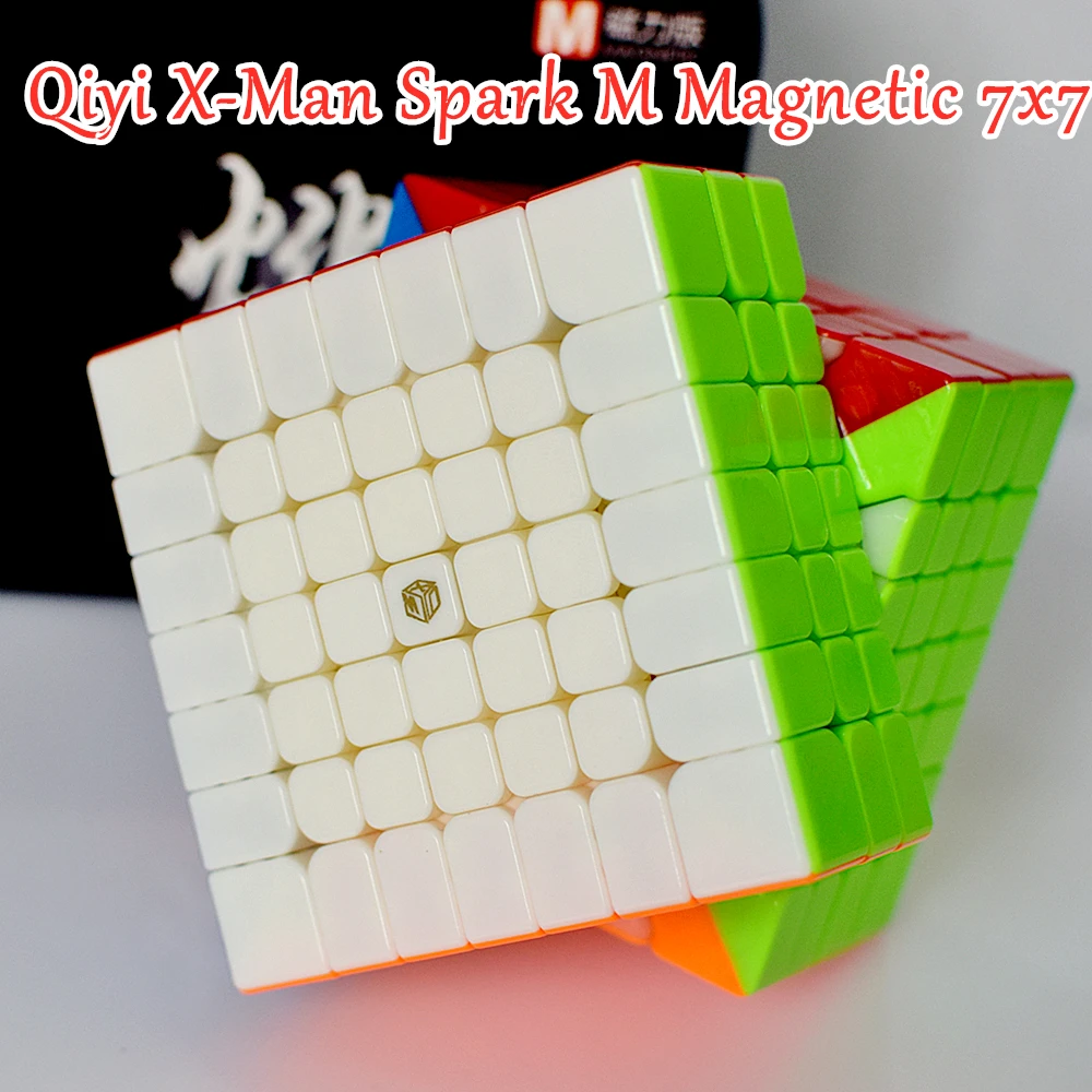Волшебный куб Qiyi X-Man Spark M Магнитный 7x7x7 7x7 кубик-головоломка Mofangge скоростной кубик