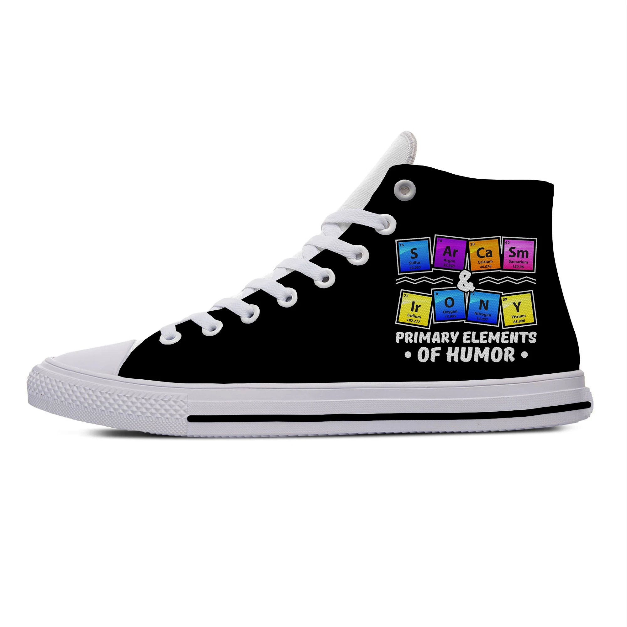 Chemistry Primary Elements Of Humor Science Cool Casual Cloth Shoes High Top Lightweight Breathable 3D Print Men women Sneakers
Chemistry Primary Elements Of Humor Science Cool Casual Cloth Shoes High Top Lightweight Breathable 3D Print Men women Sneakers