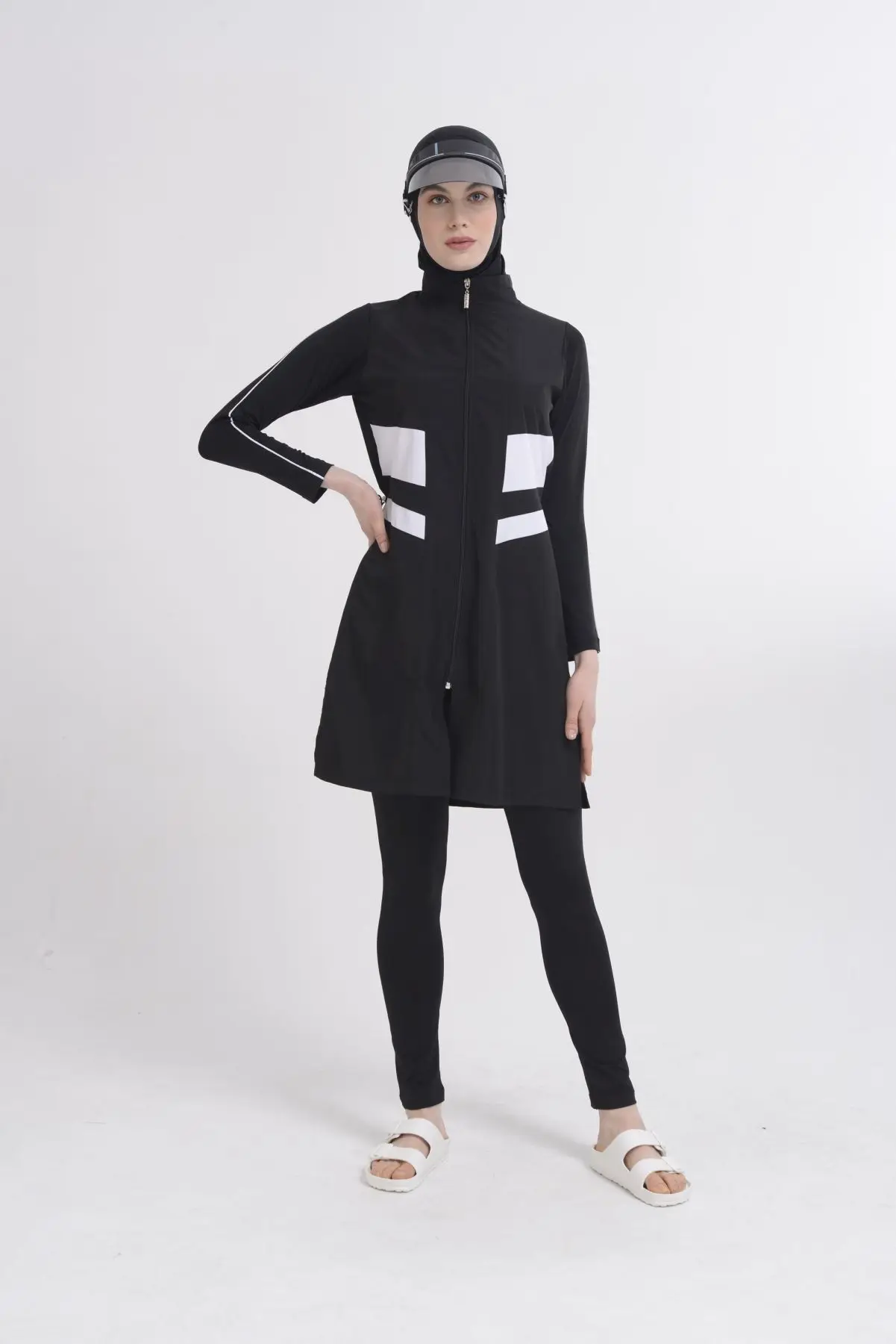 Muslim Swimwear Burkini Islamic Women Modest Hijab Swimsuit full cover beachwear Femme Musulmane 'ALFASA 21410
Muslim Swimwear Burkini Islamic Women Modest Hijab Swimsuit full cover beachwear Femme Musulmane 'ALFASA 21410