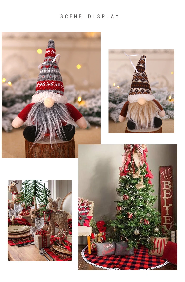 Christmas stripe hat invisible dwarf Santa doll pendant Nordic dwarf Doll Christmas tree ornament doll decoration
Christmas stripe hat invisible dwarf Santa doll pendant Nordic dwarf Doll Christmas tree ornament doll decoration