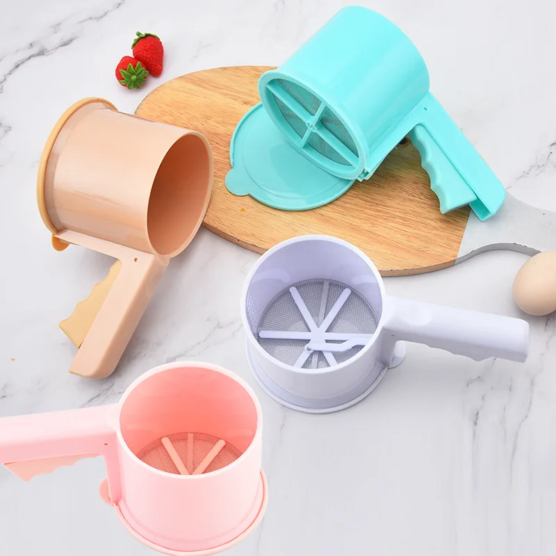 Kitchen Plastic steel Semi-automatic Flour Sieve Baking Cake Tool Manual Flour Sieve Handheld Flour Filter Cake Baking Tool
Kitchen Plastic steel Semi-automatic Flour Sieve Baking Cake Tool Manual Flour Sieve Handheld Flour Filter Cake Baking Tool