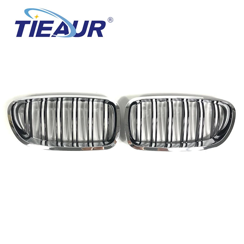 TIEAUR 2pcs Car Racing Grills for BMW F10 F11 F18 Front Hood Kidney Grille Bumper Electroplating bright black Dual Grill
TIEAUR 2pcs Car Racing Grills for BMW F10 F11 F18 Front Hood Kidney Grille Bumper Electroplating bright black Dual Grill