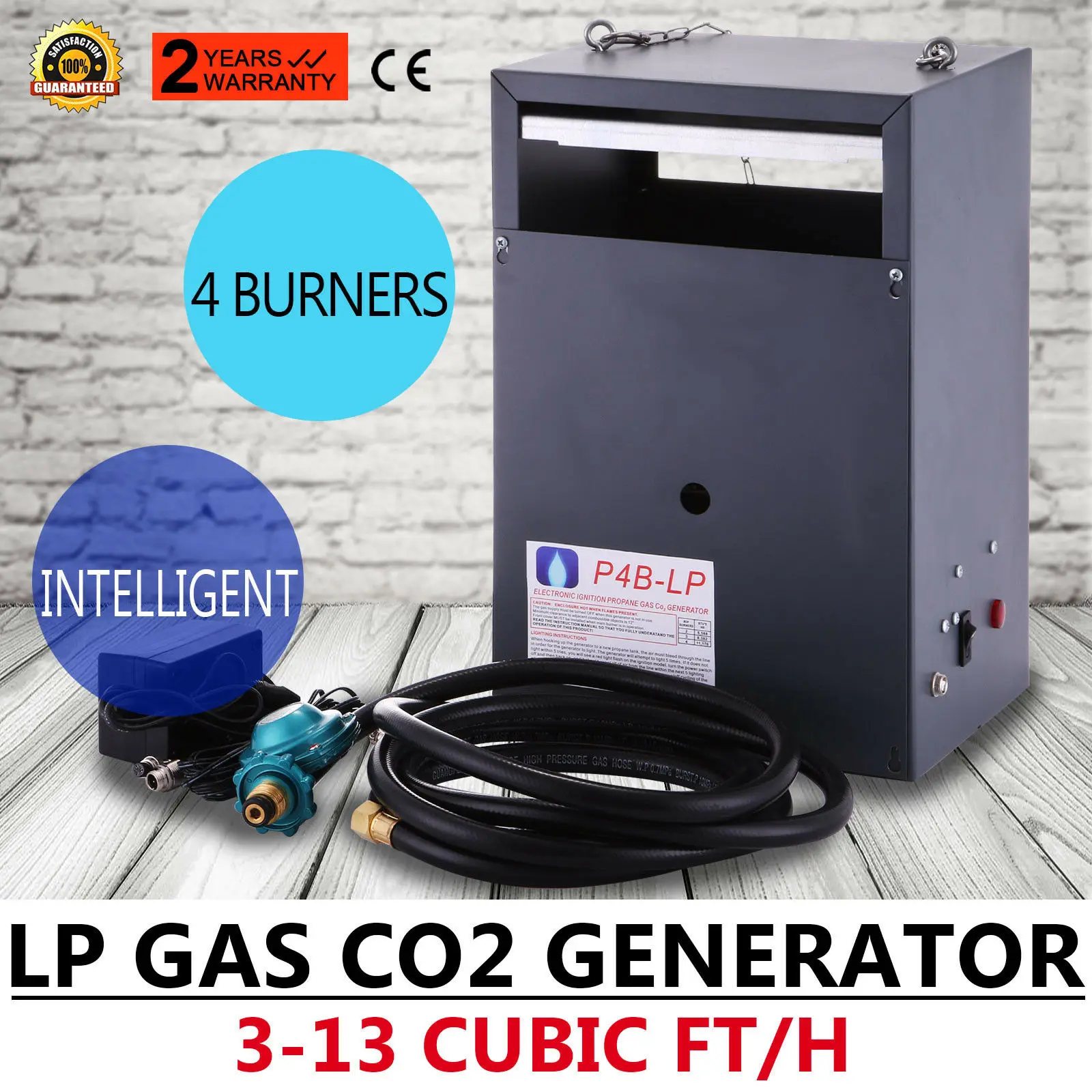 New Hydroponic CO2 Generator 4 Burner Auto Piloting LP Gas Greenhouse
New Hydroponic CO2 Generator 4 Burner Auto Piloting LP Gas Greenhouse