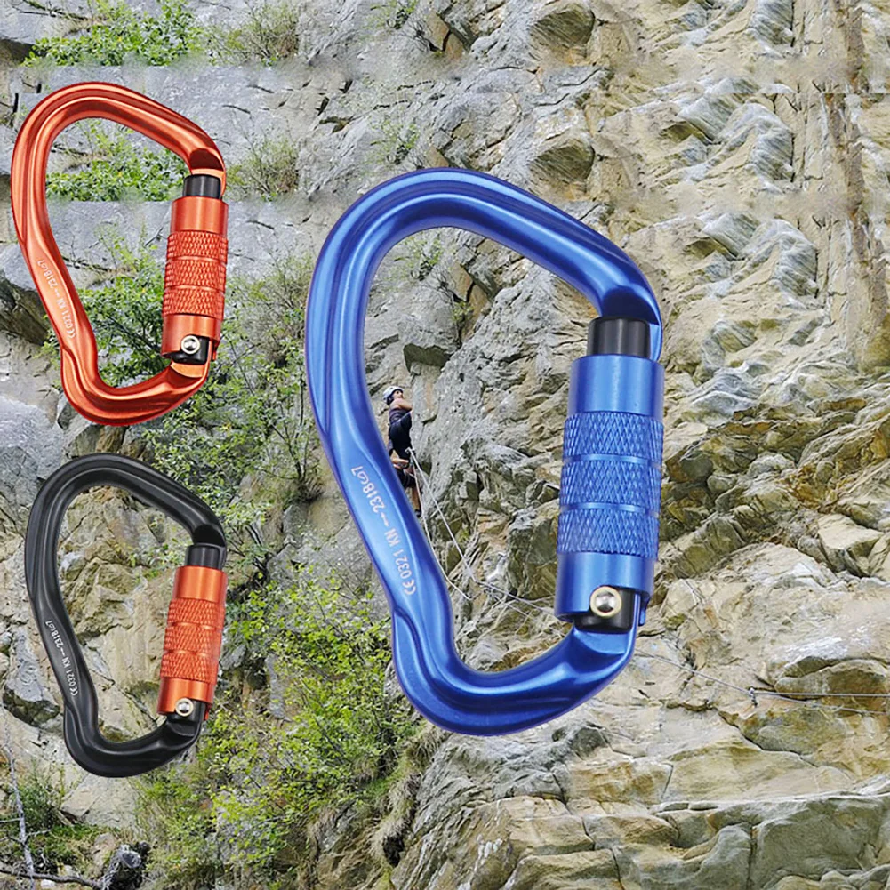 Outdoor Rock Climbing Security Safety Buckle Carabiners Hook Master Lock 23kn 4d-shaped Design Multiple Applications Shipping
Outdoor Rock Climbing Security Safety Buckle Carabiners Hook Master Lock 23kn 4d-shaped Design Multiple Applications Shipping