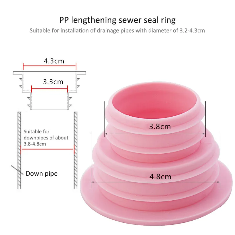 1 Pcs Plastic Seal Ring For Kitchen Floor DeodorantPipe Bathroom Connector Tools Plastic Telescopic Drain Seal Ring Anti-odor
1 Pcs Plastic Seal Ring For Kitchen Floor DeodorantPipe Bathroom Connector Tools Plastic Telescopic Drain Seal Ring Anti-odor