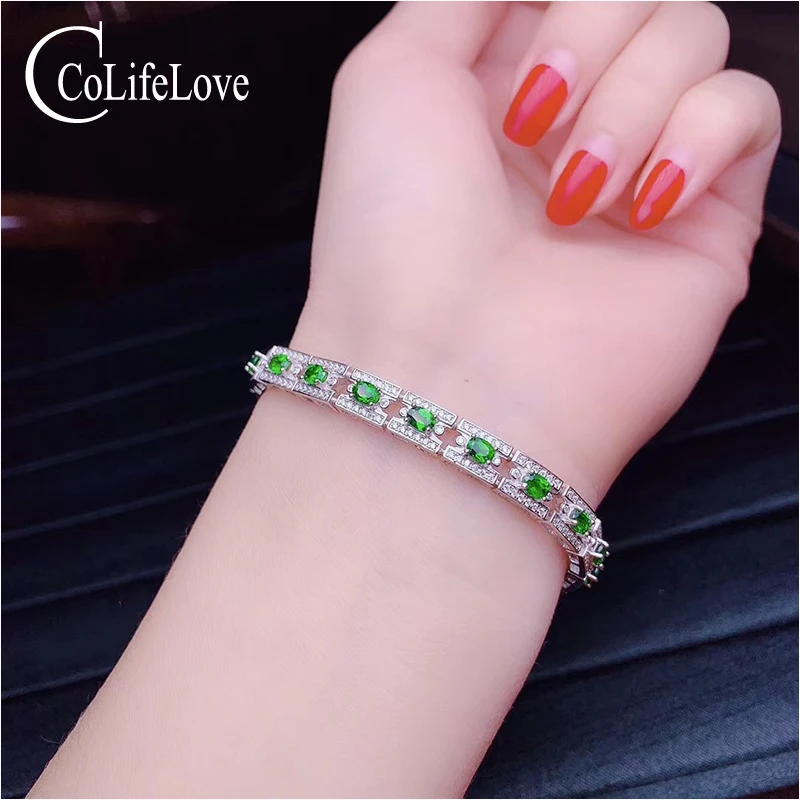 CoLife Jewelry 925 Silver Gemstone Bracelet for Office Woman 100% Natural Chrome Diopside Bracelet Gift for Woman
CoLife Jewelry 925 Silver Gemstone Bracelet for Office Woman 100% Natural Chrome Diopside Bracelet Gift for Woman