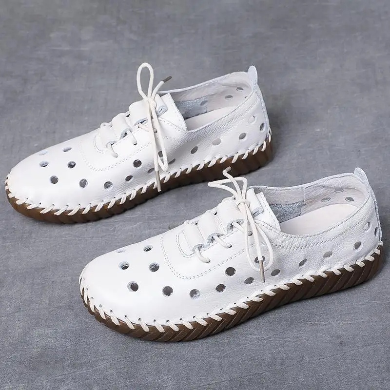 Women's ballerina shoes sneakers ladies 2022 breathable hole flat cozy shoes for menorcan woman lace up leather moccasin
Women's ballerina shoes sneakers ladies 2022 breathable hole flat cozy shoes for menorcan woman lace up leather moccasin