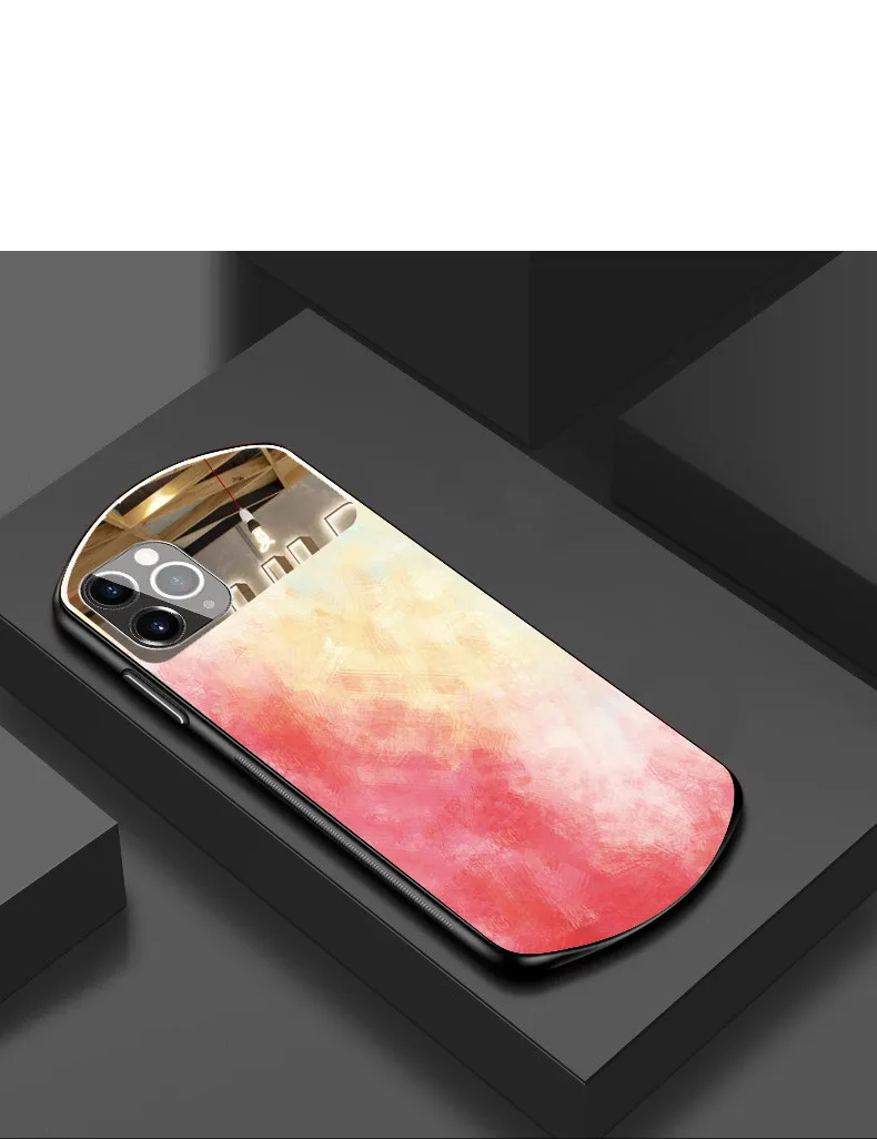 Watercolor Oval Tempered Glass Phone Case For iPhone 12 11 Pro XS XR X Max SE2020 8 7 Plus Mirror Silicone Colorful Cover
Watercolor Oval Tempered Glass Phone Case For iPhone 12 11 Pro XS XR X Max SE2020 8 7 Plus Mirror Silicone Colorful Cover