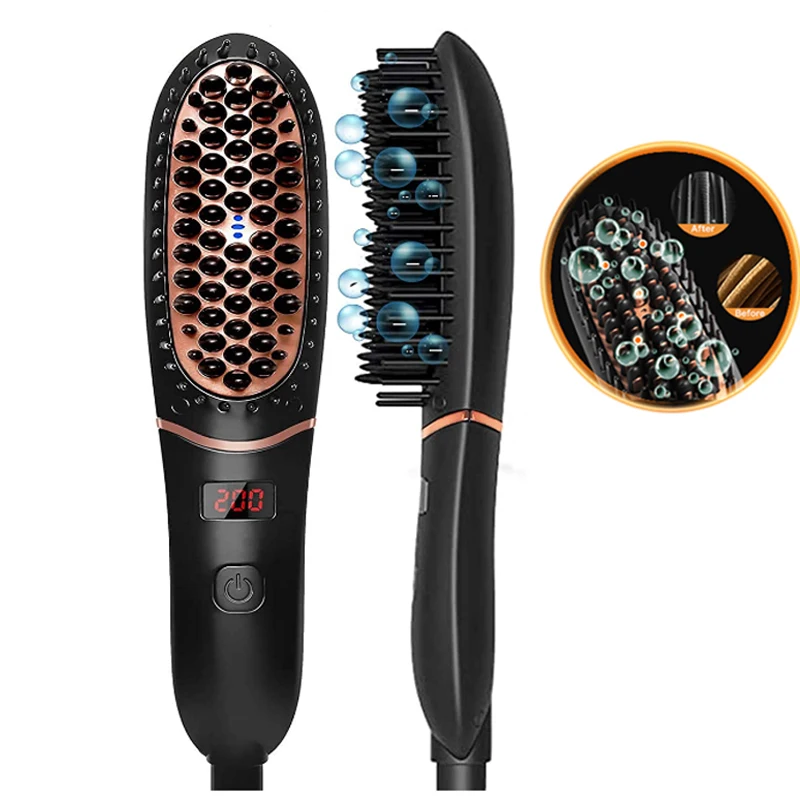 Multifunctional Hair Comb Brush Beard Straightener Hair Straighten Electric Beard Straightening Comb Quick Hair Styler For Men
Multifunctional Hair Comb Brush Beard Straightener Hair Straighten Electric Beard Straightening Comb Quick Hair Styler For Men