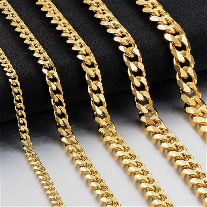 Vnox Basic Punk Stainless Steel Necklace for Men Women Curb Cuban Link Chain Chokers Vintage Black Gold Tone Solid Metal
Vnox Basic Punk Stainless Steel Necklace for Men Women Curb Cuban Link Chain Chokers Vintage Black Gold Tone Solid Metal