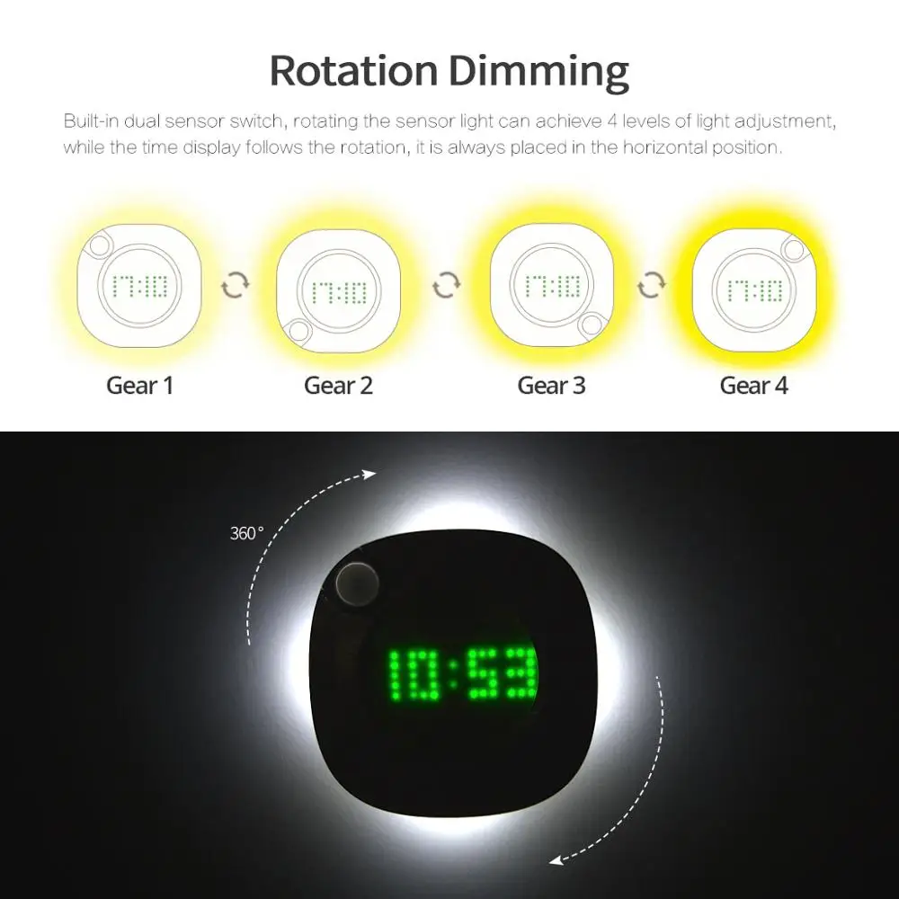 Toilet Night Light With Clock Battery USB Lamp With Motion Sensor LED Light For WC Bathroom Bedroom Closet Magnetic Wall Lamps
Toilet Night Light With Clock Battery USB Lamp With Motion Sensor LED Light For WC Bathroom Bedroom Closet Magnetic Wall Lamps