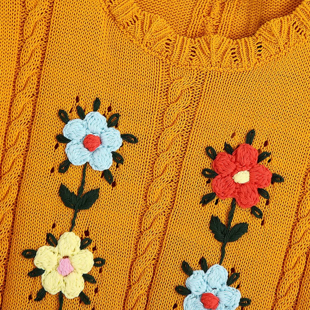 2021 summer new fashion trend women's small fresh sleeveless embroidery knitted vest sweater
2021 summer new fashion trend women's small fresh sleeveless embroidery knitted vest sweater