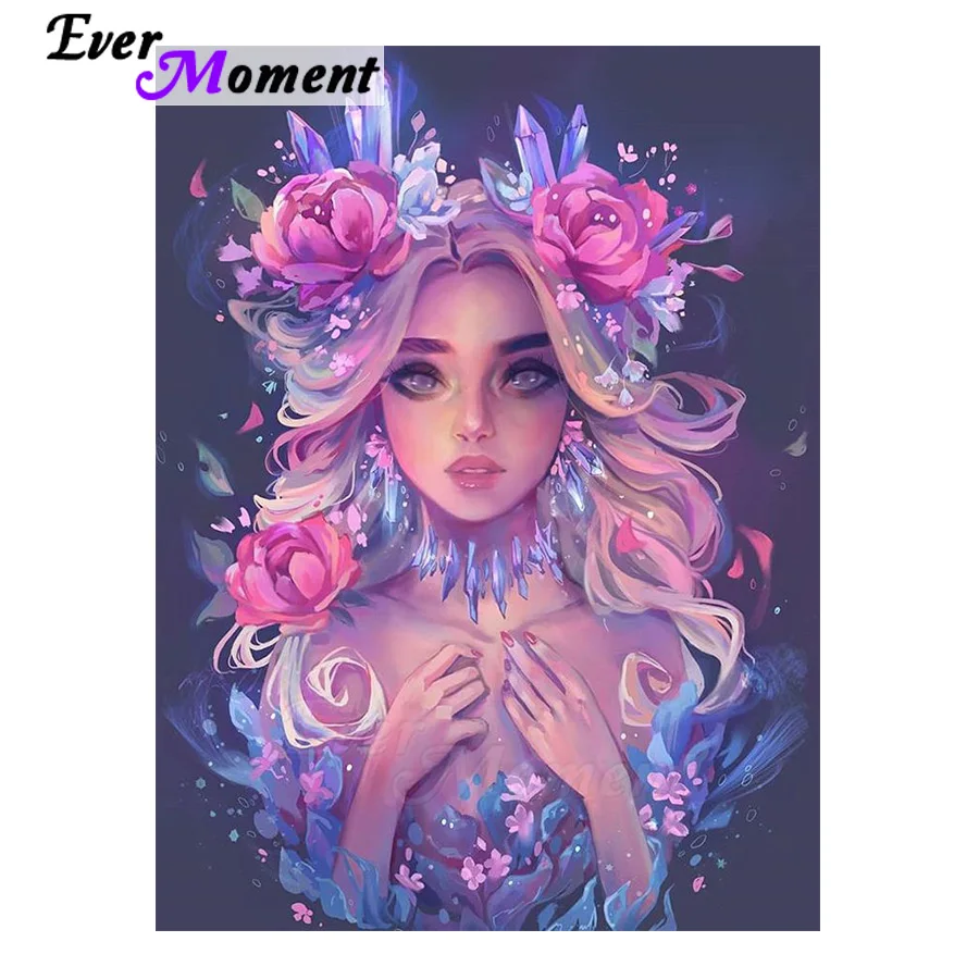 Ever Moment Diamond Painting Kit Cartoon Beautiful Girl With Flowers In Darkness Handmade Home Decor Paint By Diamonds 5L217
Ever Moment Diamond Painting Kit Cartoon Beautiful Girl With Flowers In Darkness Handmade Home Decor Paint By Diamonds 5L217