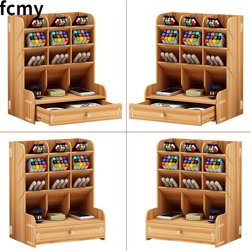 Wooden Desk Organizer Multi-Functional DIY Pen Holder Box Desktop Stationary Home Office Supply Desktop Storage Rack
Wooden Desk Organizer Multi-Functional DIY Pen Holder Box Desktop Stationary Home Office Supply Desktop Storage Rack