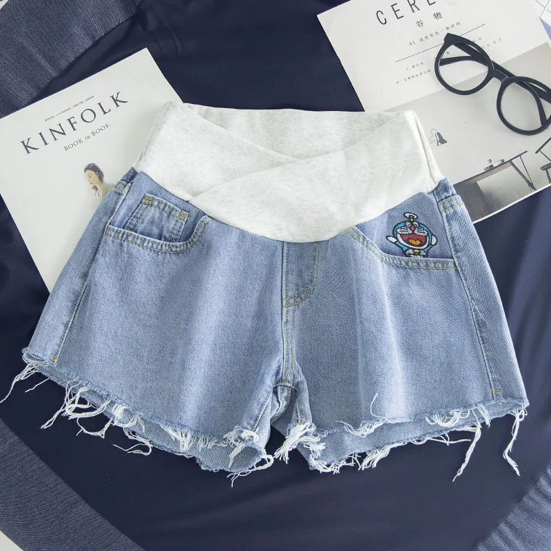1877# Summer Thin Denim Maternity Short Jeans Across V Low Waist Belly Shorts for Pregnant Women Casual Loose Hot Cool Pregnancy
1877# Summer Thin Denim Maternity Short Jeans Across V Low Waist Belly Shorts for Pregnant Women Casual Loose Hot Cool Pregnancy