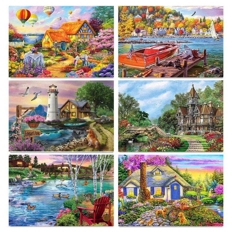Frame Painting By Number For Adults Countryside Acrylic Paint On Canvas Picture By Numbers For Home Decors Gift 60x75cm
Frame Painting By Number For Adults Countryside Acrylic Paint On Canvas Picture By Numbers For Home Decors Gift 60x75cm