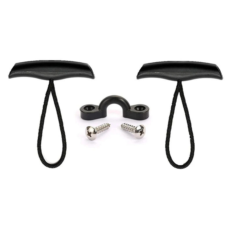 4PCS Kayak Canoe Carry Handle Pull Handle T-Handle with Cord and 10 PCS Pad Eyes 20 PCS Screws Replacement Hardware Kit
4PCS Kayak Canoe Carry Handle Pull Handle T-Handle with Cord and 10 PCS Pad Eyes 20 PCS Screws Replacement Hardware Kit