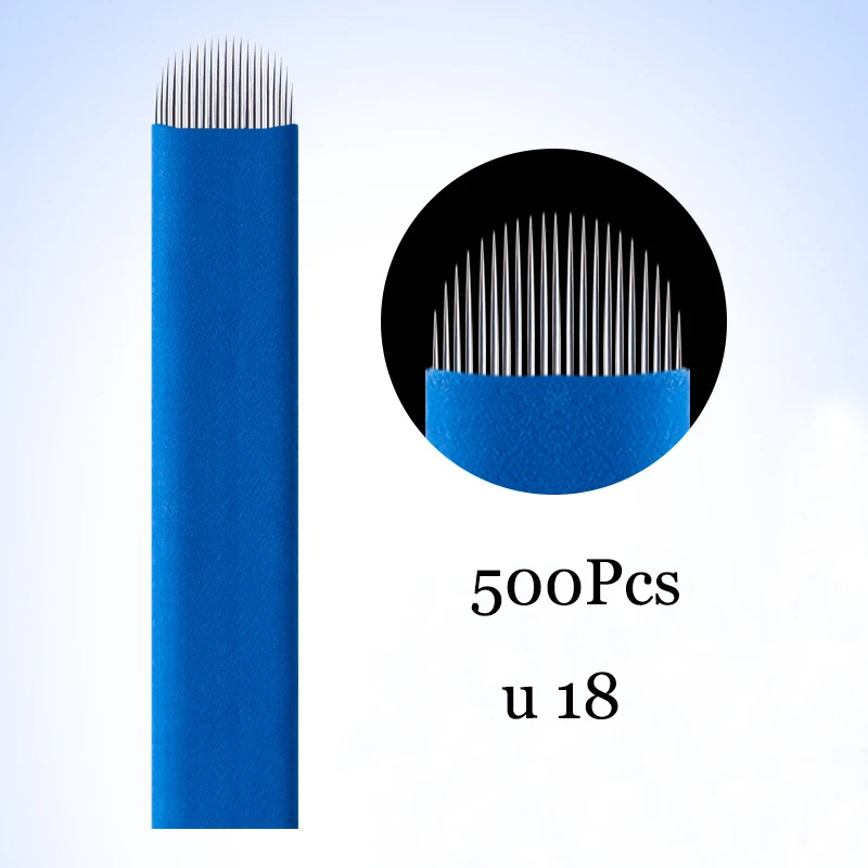 500pcs Microblading 0.18mm U18 Pin Tebori Blades Needles Tattoo needles Permanent Makeup Needle U Shape 18 Manual Eyebrow Blades
500pcs Microblading 0.18mm U18 Pin Tebori Blades Needles Tattoo needles Permanent Makeup Needle U Shape 18 Manual Eyebrow Blades