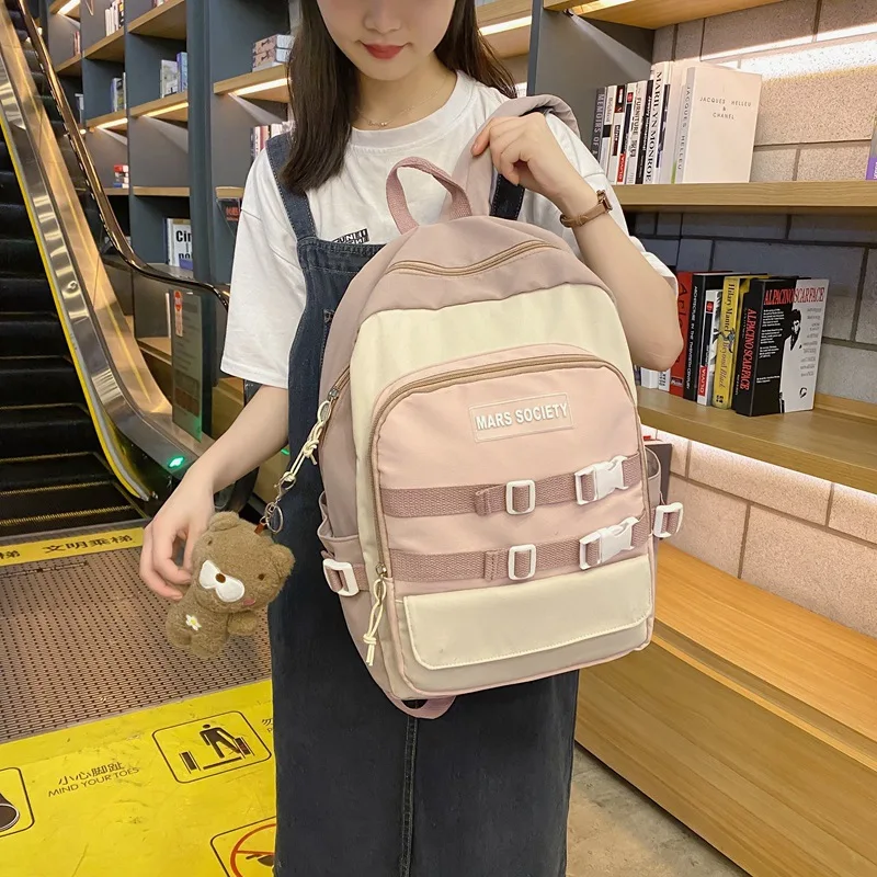 Schoolbag Female 2021 New Korean Harajuku Ulzzang Student backpack Junior high School Mori Ins Wind backpack
Schoolbag Female 2021 New Korean Harajuku Ulzzang Student backpack Junior high School Mori Ins Wind backpack