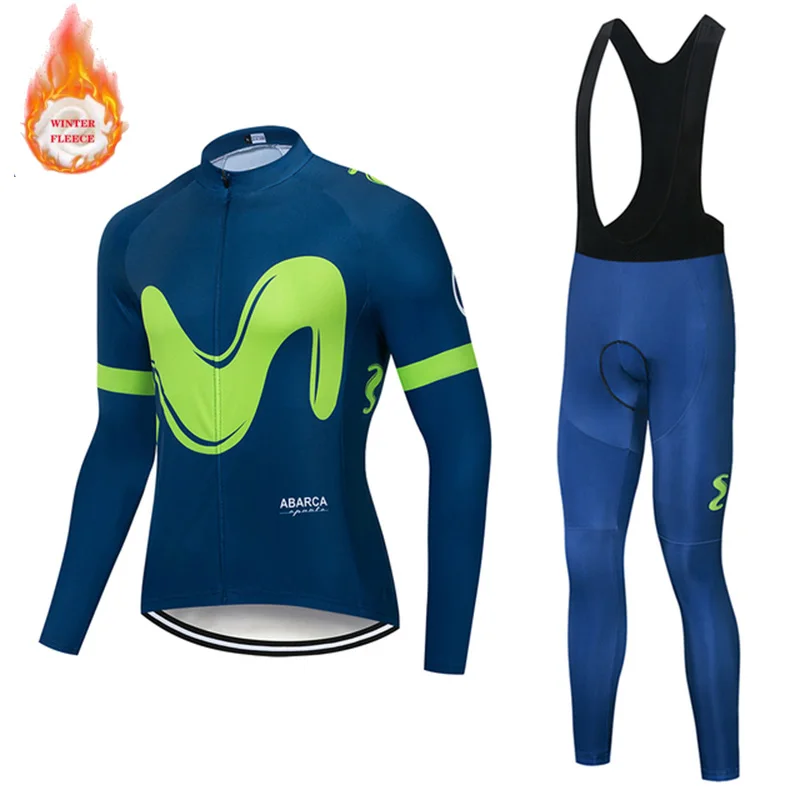 Movistar 2022 Winter Cycling Clothing Long Sleeve Jersey Mens Pro Team Warm Jacket Set MTB Clothes Thermal Fleece Ropa Ciclismo
Movistar 2022 Winter Cycling Clothing Long Sleeve Jersey Mens Pro Team Warm Jacket Set MTB Clothes Thermal Fleece Ropa Ciclismo