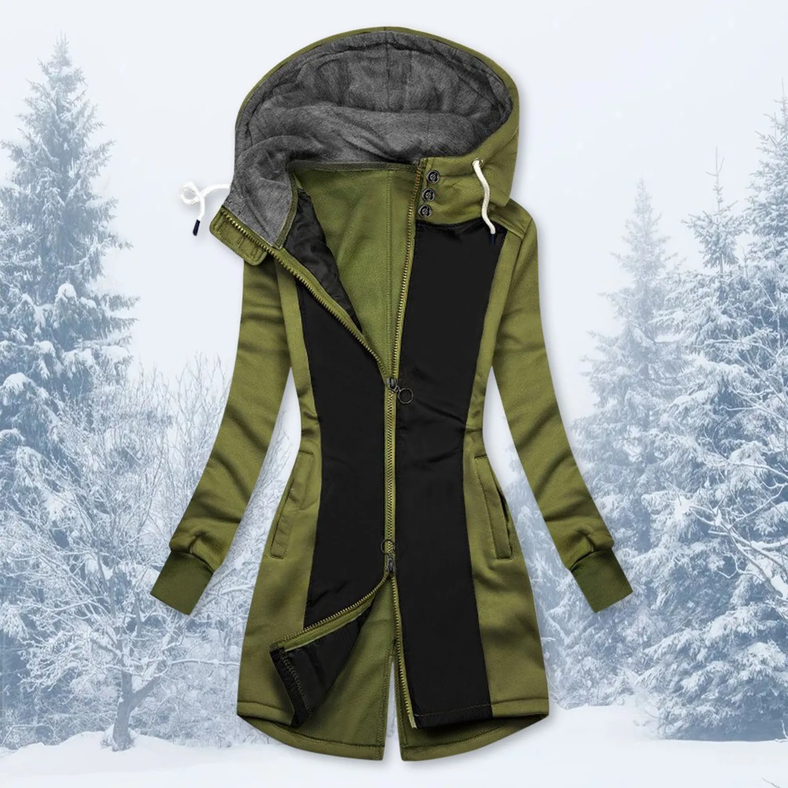 Ladies Bicolor Hooded Coat For Women 2023 Fall Winter Long Sleeve Cotton Jacket Pocket Classic Zipper Tops Clothes Ropa Mujer
Ladies Bicolor Hooded Coat For Women 2023 Fall Winter Long Sleeve Cotton Jacket Pocket Classic Zipper Tops Clothes Ropa Mujer