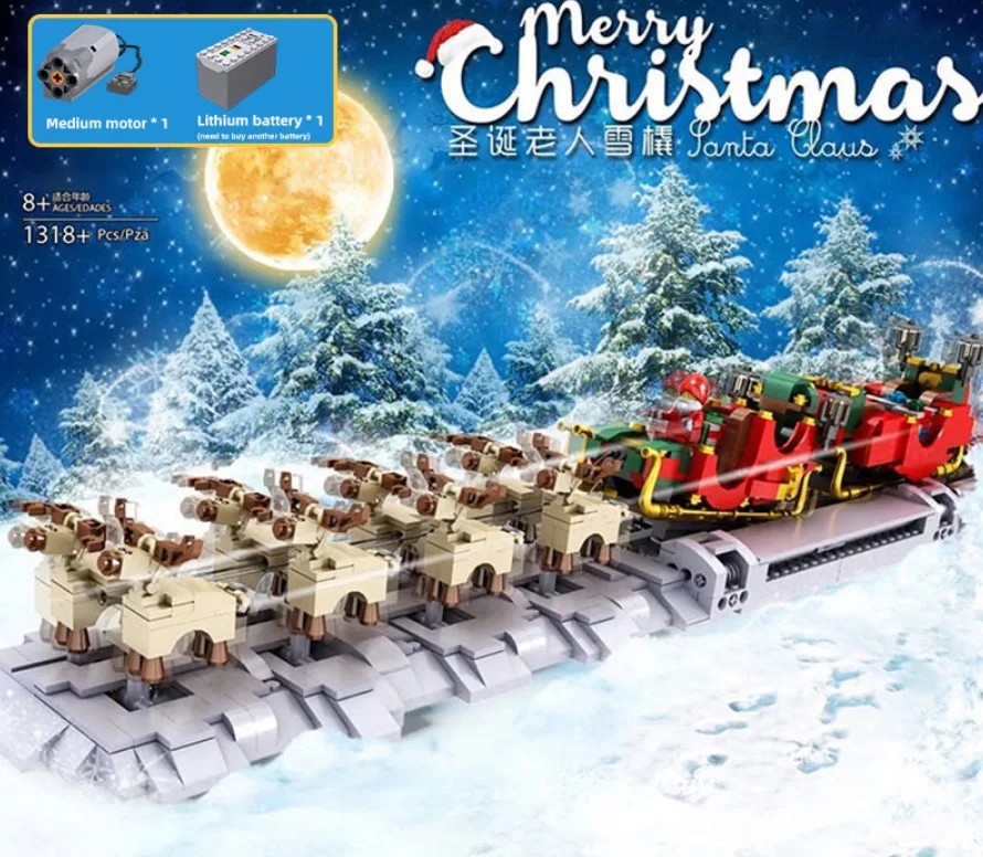 Mould King 10015 Creative Toys The MOC-32342 Christmas Santa Sleigh Model Building Blocks Assembly Bricks Kids Christmas Gifts
Mould King 10015 Creative Toys The MOC-32342 Christmas Santa Sleigh Model Building Blocks Assembly Bricks Kids Christmas Gifts