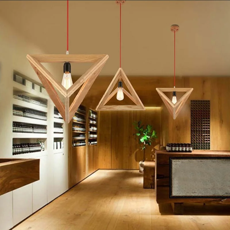 Triangle Oak Pendant Light Art Decorative Wooden Hanging Lamp LED Southeast Asia Style Restaurant Cafe Foyer Fixture Dynasty
Triangle Oak Pendant Light Art Decorative Wooden Hanging Lamp LED Southeast Asia Style Restaurant Cafe Foyer Fixture Dynasty