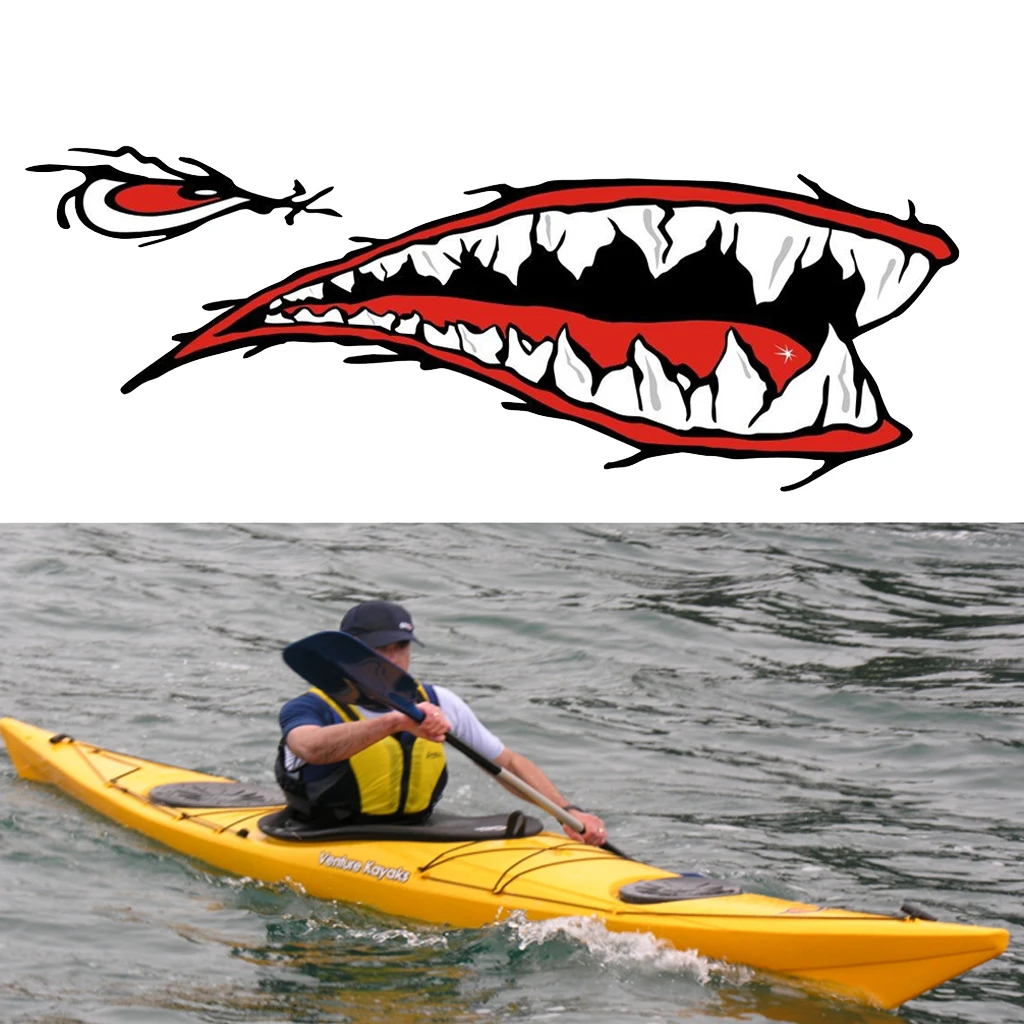 4Pcs Vinyl Cartoon Blue Cute Shark + Shark Teeth Mouth Funny Decals Stickers for Sit on Top Kayak Canoe Fishing Boat Car Laptop
4Pcs Vinyl Cartoon Blue Cute Shark + Shark Teeth Mouth Funny Decals Stickers for Sit on Top Kayak Canoe Fishing Boat Car Laptop
