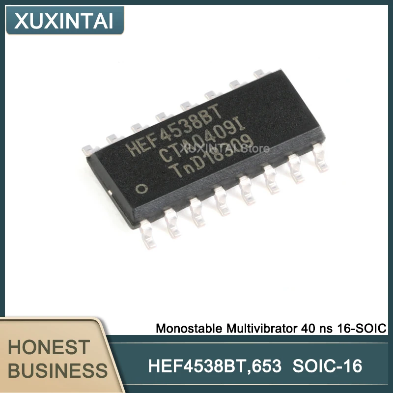 100Pcs/Lot HEF4538BT,653 HEF4538BT Monostable Multivibrator 40 ns 16-SOIC
100Pcs/Lot HEF4538BT,653 HEF4538BT Monostable Multivibrator 40 ns 16-SOIC
