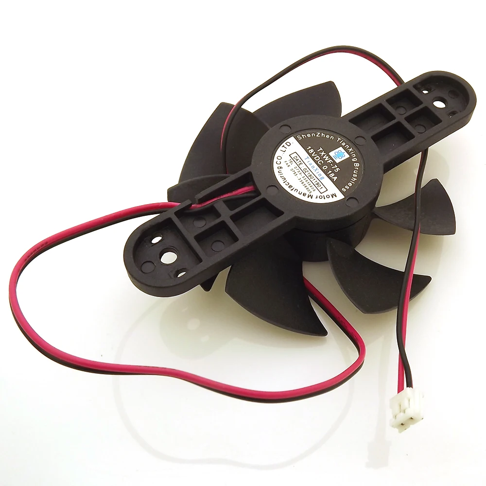 

BRUSHLESS DC FAN TXWF-75 PD-8025MS 75mm 18VDC 0.18A 2Pin For C21-RH2101/RH2102 Induction Cooker Cooling Fan