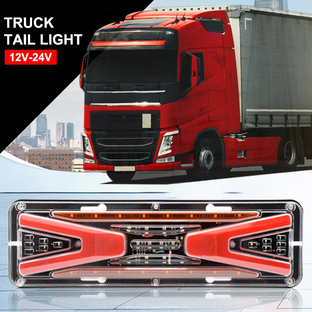 2Pcs 12V 24V Truck Trailer Tractor Sequential Turn Signal Brake Reverse Tail Lights Boat Lorry LED Taillights Car Rear Lamps
2Pcs 12V 24V Truck Trailer Tractor Sequential Turn Signal Brake Reverse Tail Lights Boat Lorry LED Taillights Car Rear Lamps