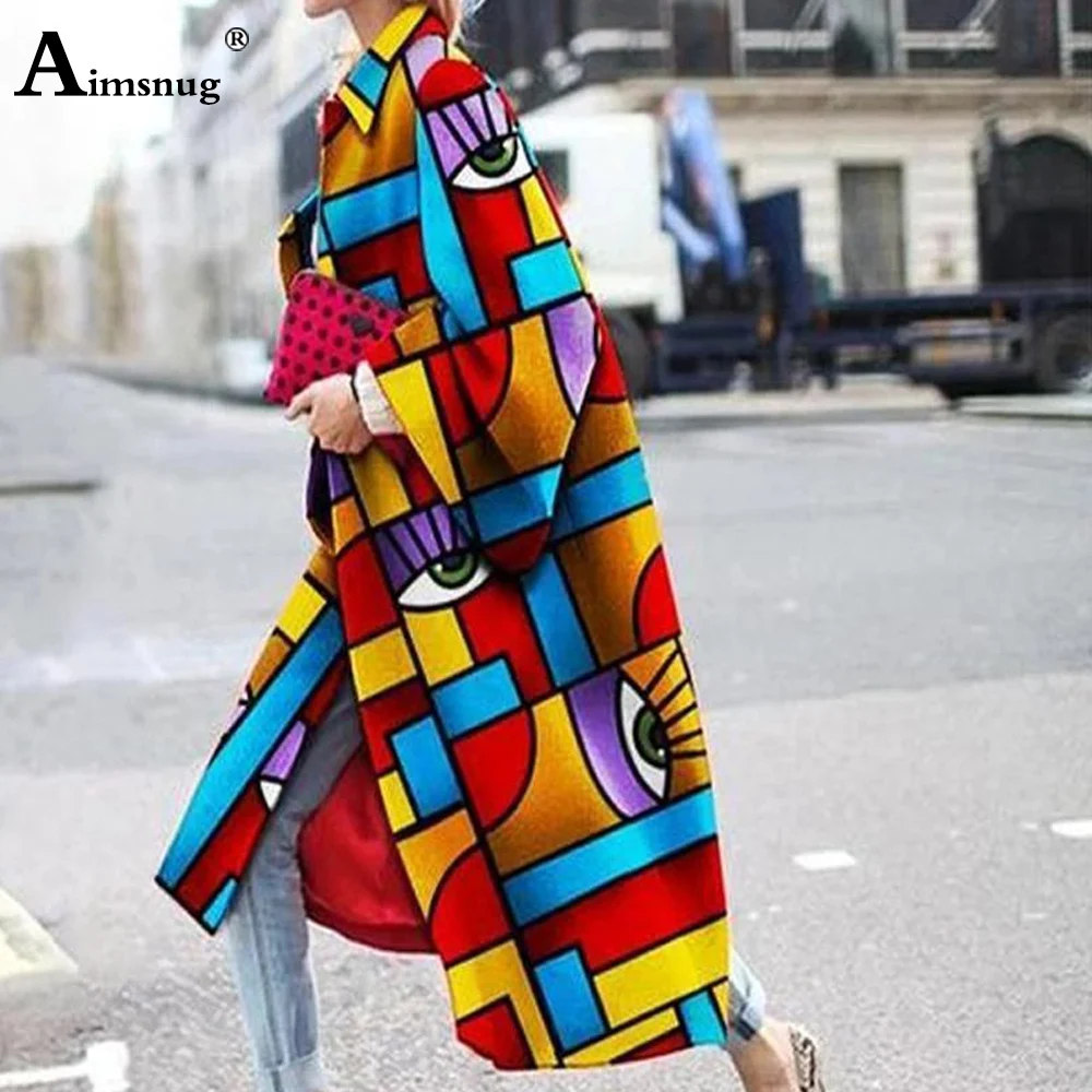 Aimsnug 2020 Autumn Long Trench Coat Women 3D Fashion print Streetwear Wide-waisted Trench Plus size Ladies Cardigans Coats 5XL
Aimsnug 2020 Autumn Long Trench Coat Women 3D Fashion print Streetwear Wide-waisted Trench Plus size Ladies Cardigans Coats 5XL