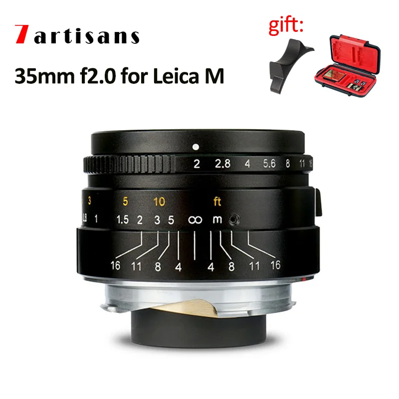 

7artisans 35mm F2.0 Large Aperture Camera Lens Paraxial M-M lens for Leica M mount M240 M3 M5 M6 M7 M8 M9 M9P M10 Cameras
