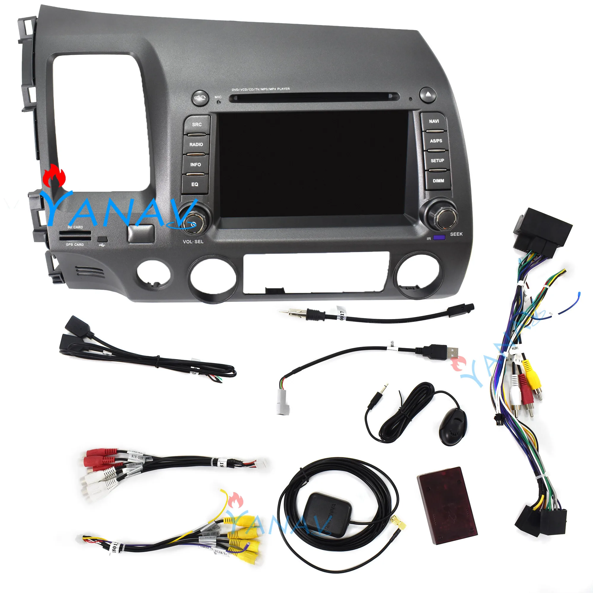 2 DIN car radio audio Android stereo receiver for Honda-Civic sedan 2007-2011 Car video HD screen GPS navigator player head unit
2 DIN car radio audio Android stereo receiver for Honda-Civic sedan 2007-2011 Car video HD screen GPS navigator player head unit