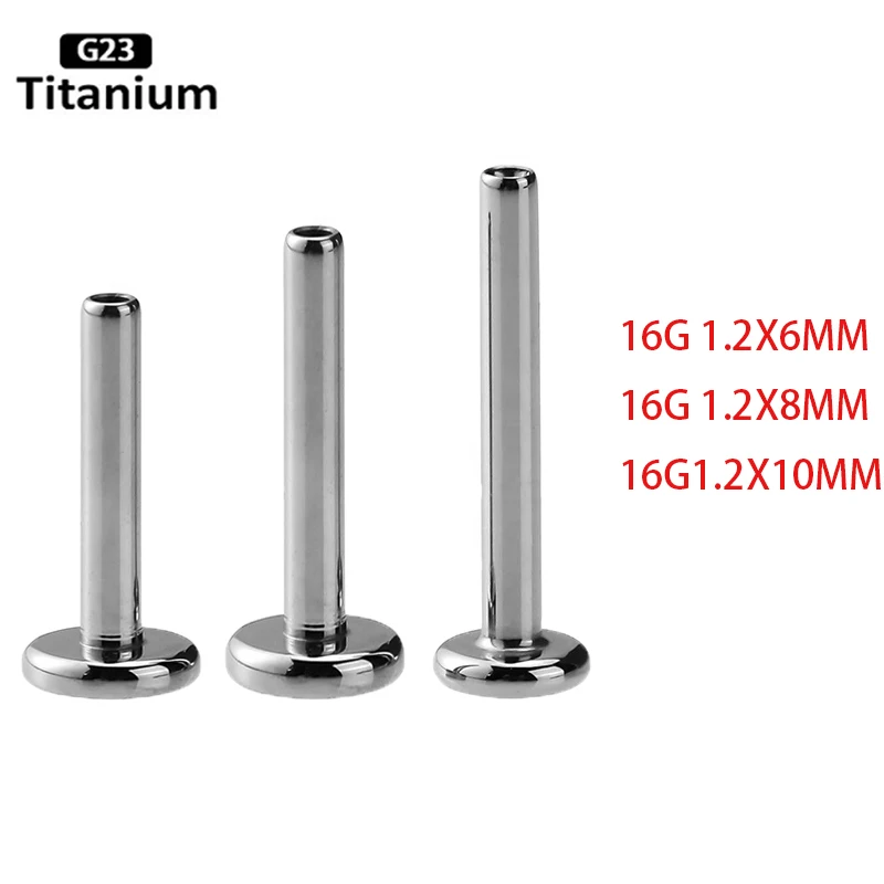 10PS F136 Titanium Piercing Lobe Internal Thread Stud Ear Lip Nipple Tongue Piercing Jewelry Replacement Accessories 16G 6-10mm
10PS F136 Titanium Piercing Lobe Internal Thread Stud Ear Lip Nipple Tongue Piercing Jewelry Replacement Accessories 16G 6-10mm